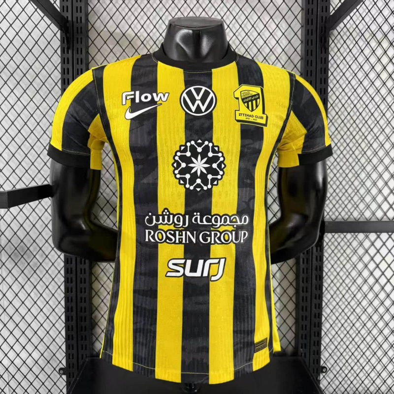 player Al-Ittihad Club 2025/2026 New Season Football Jersey Sports Shirt