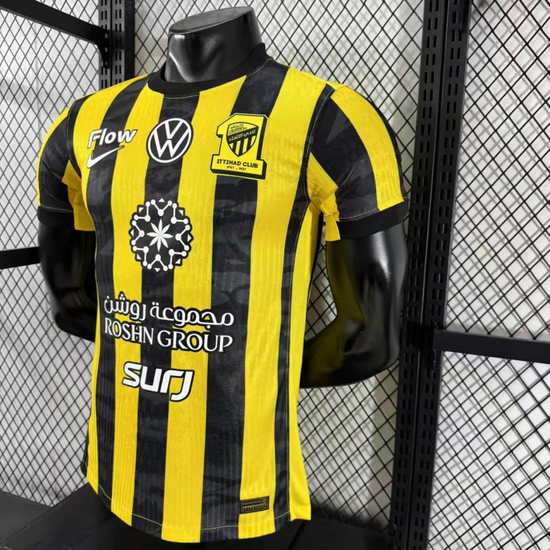 player Al-Ittihad Club 2025/2026 New Season Football Jersey Sports Shirt