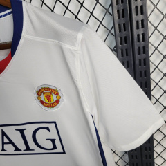 Retro Manchester United Away 2008/2009 Season Football Jersey Sports Shirt