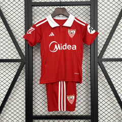KIDS Sevilla Home 2025/2026 New Season Football Jersey Sports Shirt