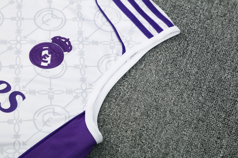 Real Madrid vest Short sleeve training kit 2025/2026 New Season Football Jersey Sports Shirt