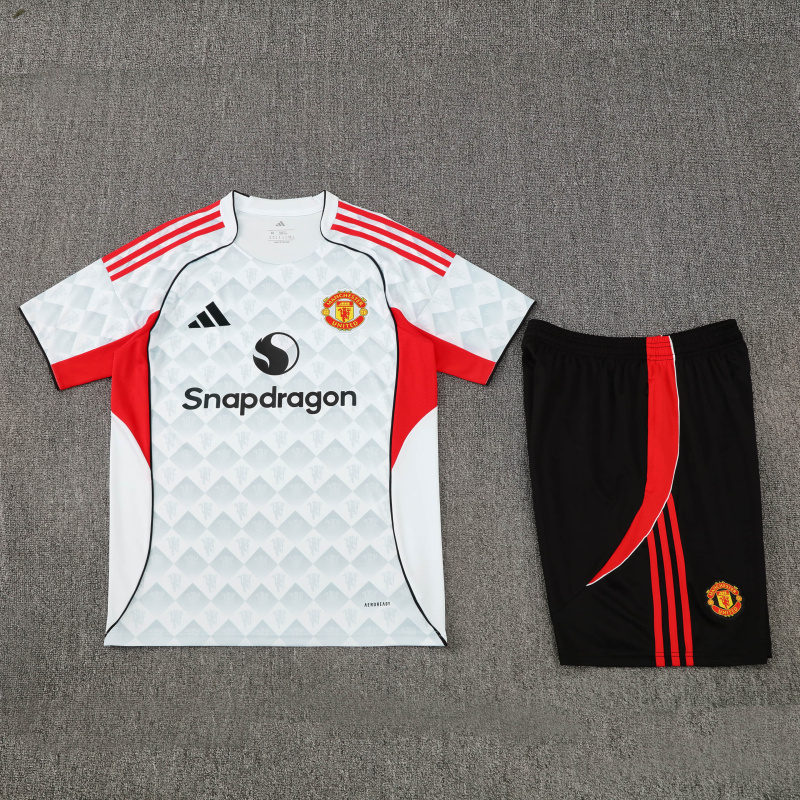 Manchester United Short sleeve training kit 2025/2026 New Season Football Jersey Sports Shirt