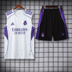 Real Madrid vest Short sleeve training kit 2025/2026 New Season Football Jersey Sports Shirt