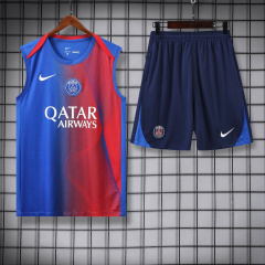 PSG vest Short sleeve training kit 2025/2026 New Season Football Jersey Sports Shirt