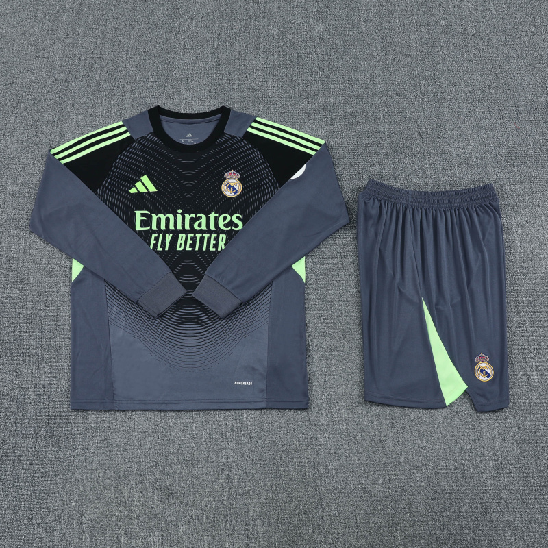 Real Madrid Goalkeeper Long Sleeve Training Kit 2025/2026 New Season Football Jersey Sports Shirt