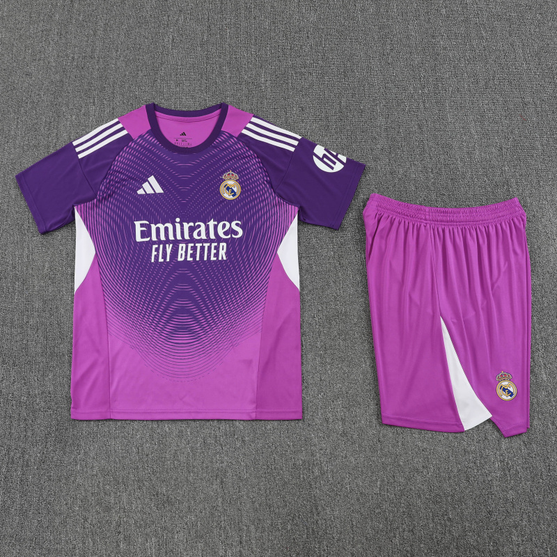 Real Madrid Short sleeve training kit 2025/2026 New Season Football Jersey Sports Shirt