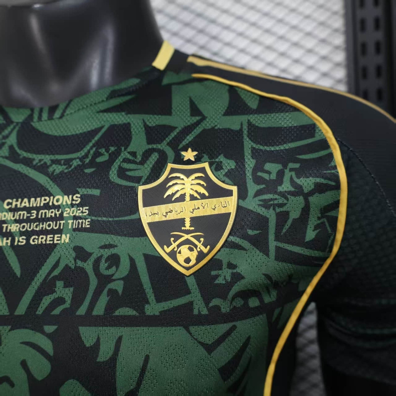 Player Al Ahli Jeddah Champion Edition 2025/2026 New Season Football Jersey Sports Shirt