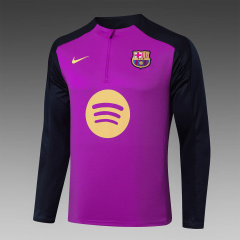 Barcelona Long-sleeved half-pull training kit 2025/2026 New Season Football Jersey Sports Shirt
