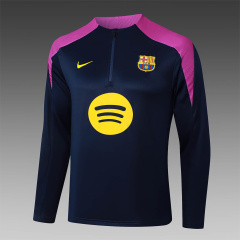 Barcelona Long-sleeved half-pull training kit 2025/2026 New Season Football Jersey Sports Shirt