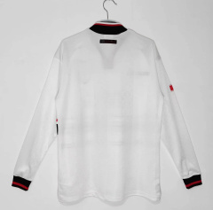 Retro Manchester United away long sleeve 1998/1999 Season Football Jersey Sports Shirt