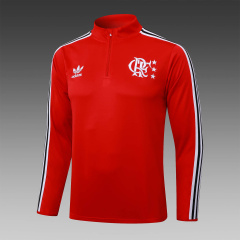 Flamengo Long-sleeved half-pull training kit 2025/2026 New Season Football Jersey Sports Shirt