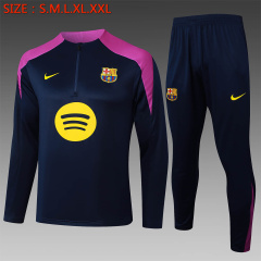 Barcelona Long-sleeved half-pull training kit 2025/2026 New Season Football Jersey Sports Shirt