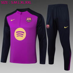 Barcelona Long-sleeved half-pull training kit 2025/2026 New Season Football Jersey Sports Shirt