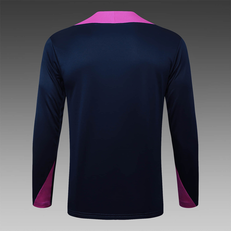 Barcelona Long-sleeved half-pull training kit 2025/2026 New Season Football Jersey Sports Shirt