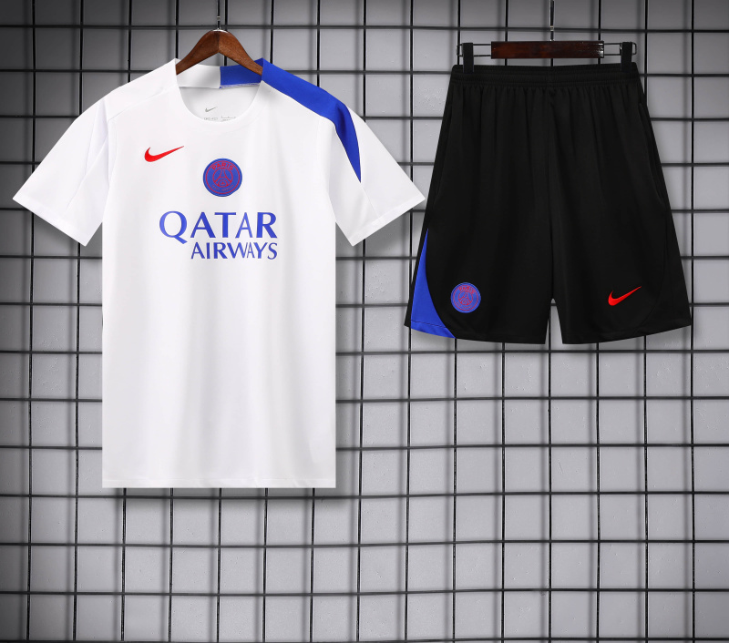 PSG Short sleeve training kit 2025/2026 New Season Football Jersey Sports Shirt