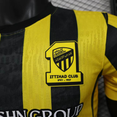 player Al Ittihad Jeddah Home 2025/2026 New Season Football Jersey Sports Shirt