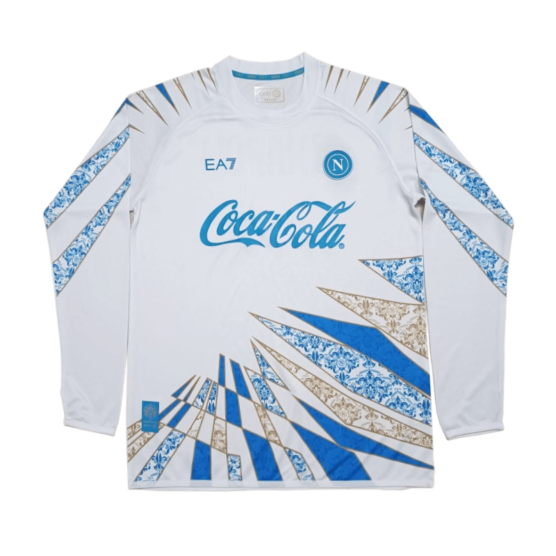 Napoli Pre-match Training Suit Long Sleeve 2025/2026 New Season Football Jersey Sports Shirt