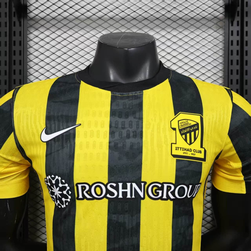 player Al Ittihad Jeddah Home 2025/2026 New Season Football Jersey Sports Shirt