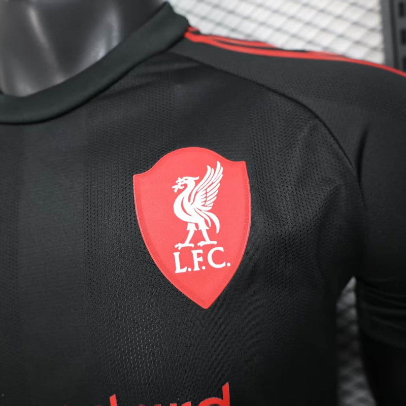 Player Liverpool Black 2025/2026 New Season Football Jersey Sports Shirt