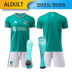 Liverpool 2nd Away 2025/2026 Football Team Shirt+Shorts+Socks Kit Jersey