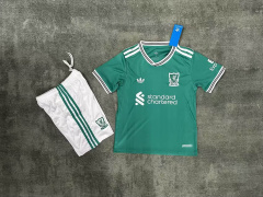 KIDS Liverpool 2nd Away 2025/2026 Football Team Shirt+Shorts+Socks Kit Jersey