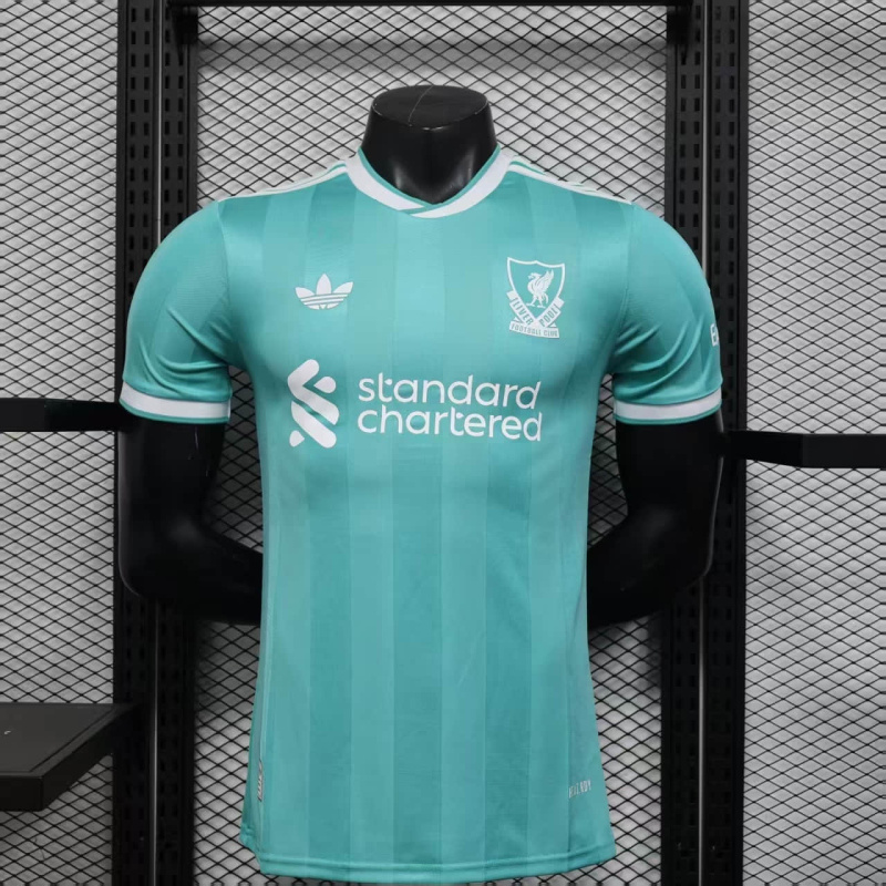 Player Liverpool 2nd Away 2025/2026 Football Team Shirt + Shorts + Socks Kit Jersey