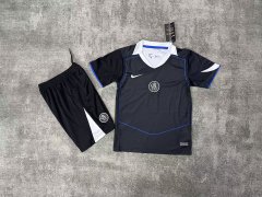 Kids Chelsea 3rd Away 2025/2026 Football Team Shirt+Shorts+Socks Kit Jersey