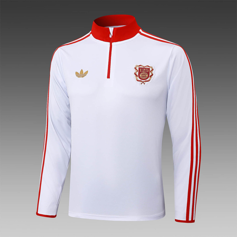 Bayern Munich Long-sleeved half-pull training kit 2025/2026 New Season Football Jersey Sports Shirt