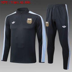 Argentina Long-sleeved half-pull training kit 2025/2026 New Season Football Jersey Sports Shirt