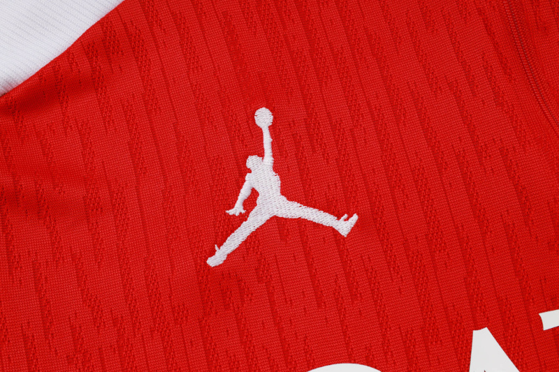 Player PSG Long-sleeved half-pull training kit 2025/2026 New Season Football Jersey Sports Shirt