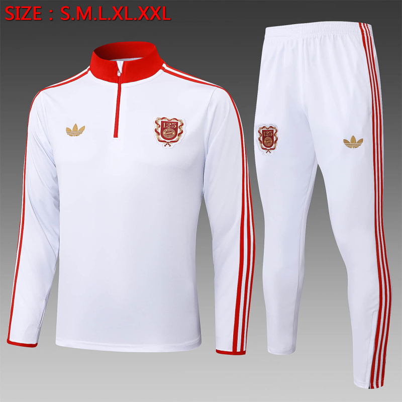 Spain Long-sleeved half-pull training kit 2025/2026 New Season Football Jersey Sports Shirt
