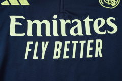 Real Madrid long-sleeved half-pull training kit 2025/2026 New Season Football Jersey Sports Shirt