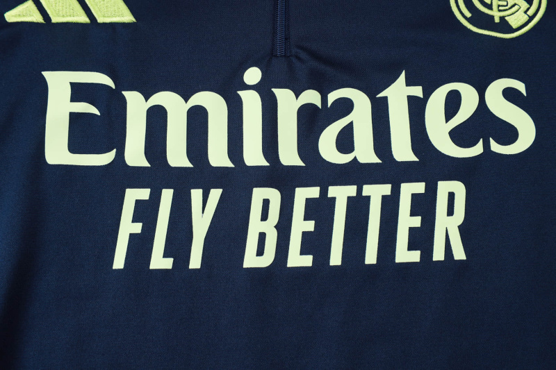 Real Madrid long-sleeved half-pull training kit 2025/2026 New Season Football Jersey Sports Shirt