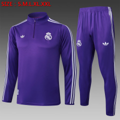 Real Madrid Long-sleeved half-pull training kit 2025/2026 New Season Football Jersey Sports Shirt