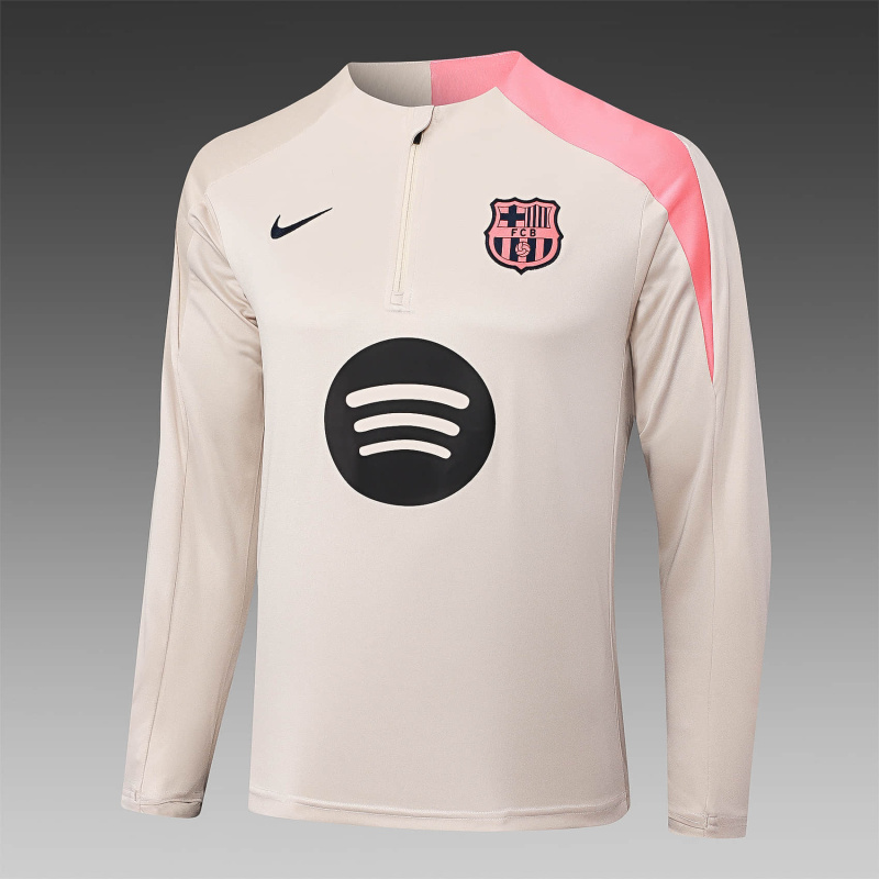 Barcelona long-sleeved half-pull training kit 2025/2026 New Season Football Jersey Sports Shirt