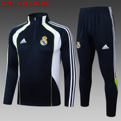 Real Madrid Long-sleeved half-pull training kit 2025/2026 New Season Football Jersey Sports Shirt