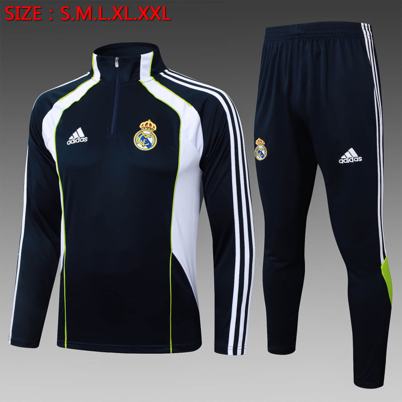 Real Madrid Long-sleeved half-pull training kit 2025/2026 New Season Football Jersey Sports Shirt