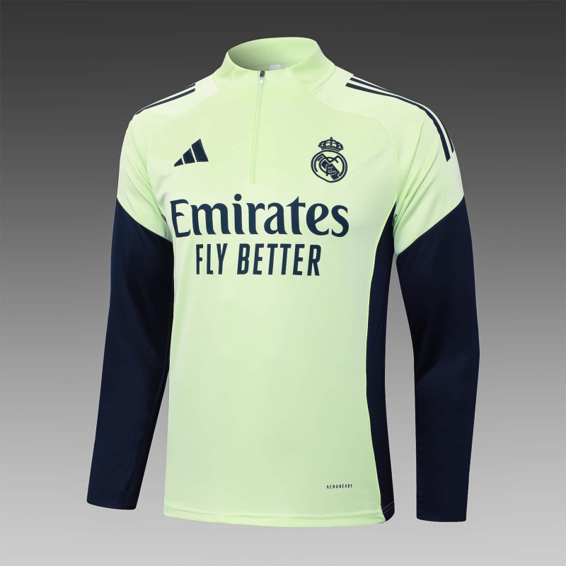 Real Madrid Long-sleeved half-pull training kit 2025/2026 New Season Football Jersey Sports Shirt