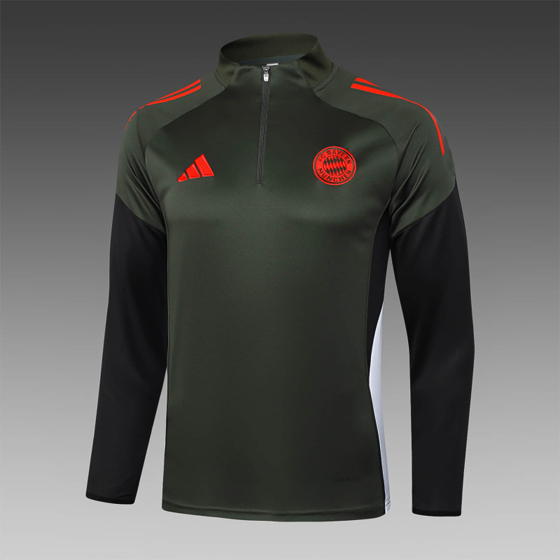 Bayern Munich long-sleeved half-pull training kit 2025/2026 New Season Football Jersey Sports Shirt
