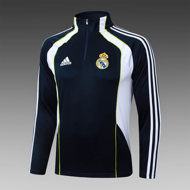 Real Madrid Long-sleeved half-pull training kit 2025/2026 New Season Football Jersey Sports Shirt