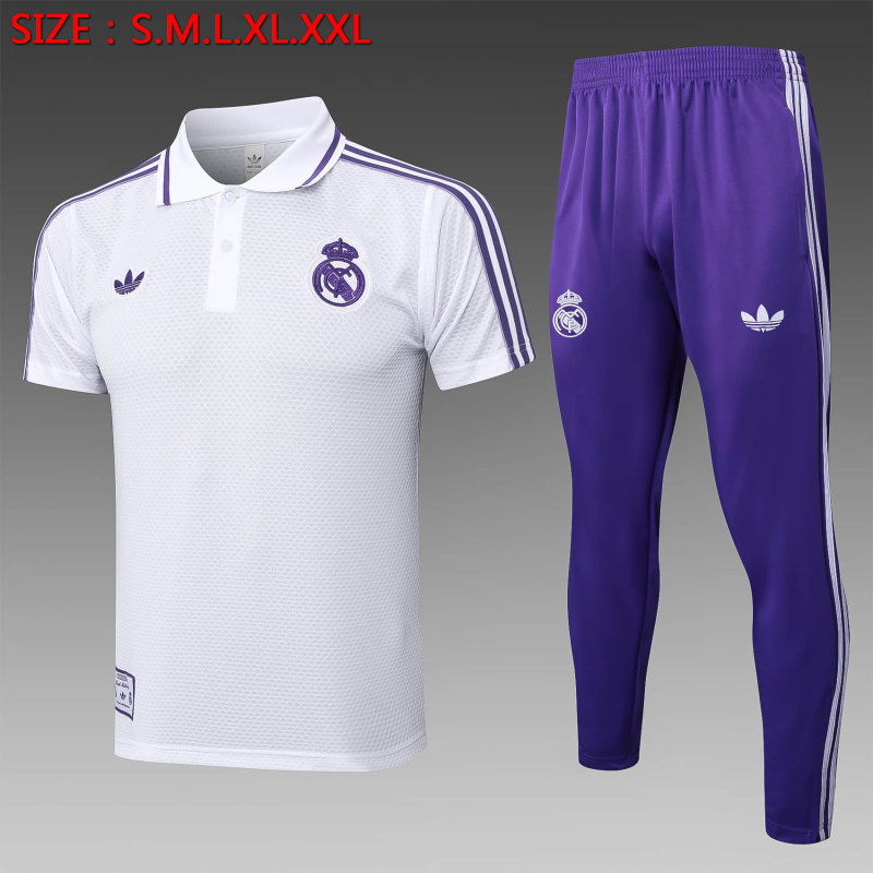 Real Madrid POLO shirt training kit 2025/2026 New Season Football Jersey Sports Shirt