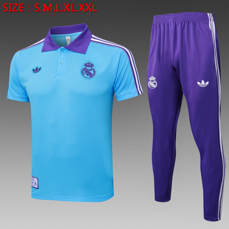 Real Madrid POLO shirt training kit 2025/2026 New Season Football Jersey Sports Shirt