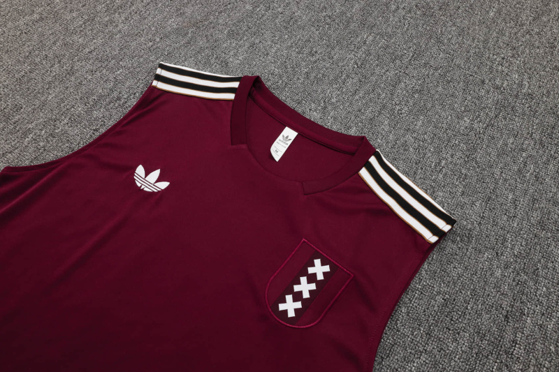 Ajax vest Short sleeve training kit 2025/2026 New Season Football Jersey Sports Shirt