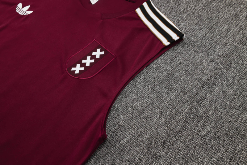 Ajax vest Short sleeve training kit 2025/2026 New Season Football Jersey Sports Shirt