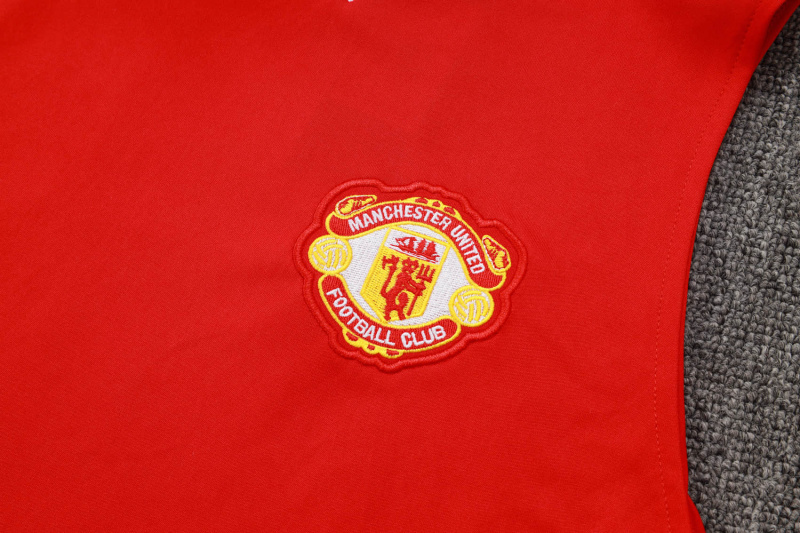 Manchester United vest Short sleeve training kit 2025/2026 New Season Football Jersey Sports Shirt