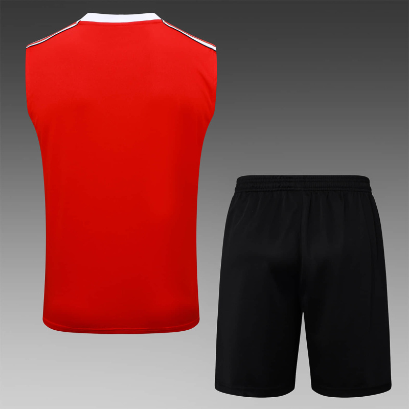 Manchester United vest Short sleeve training kit 2025/2026 New Season Football Jersey Sports Shirt
