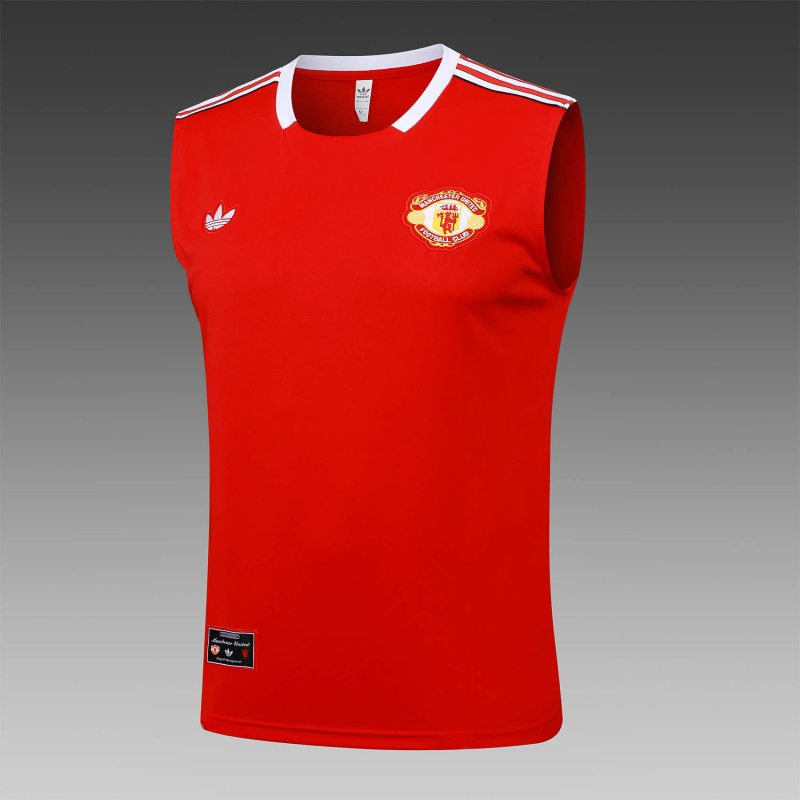Manchester United vest Short sleeve training kit 2025/2026 New Season Football Jersey Sports Shirt