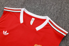 Manchester United vest Short sleeve training kit 2025/2026 New Season Football Jersey Sports Shirt