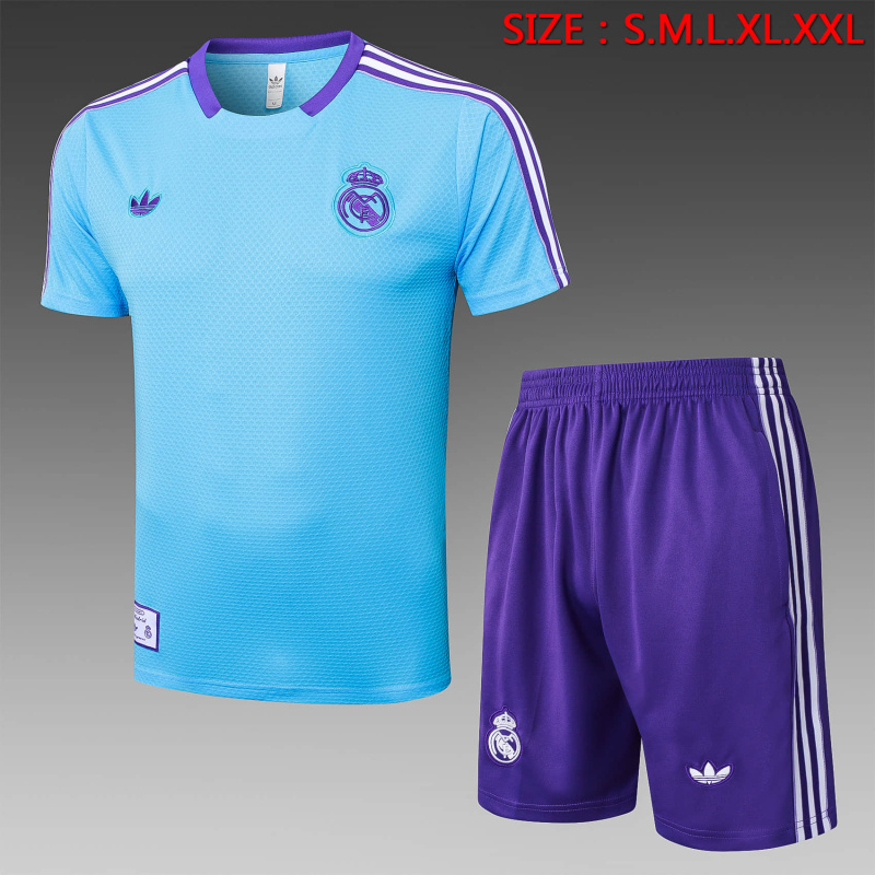Real Madrid Short sleeve training kit 2025/2026 New Season Football Jersey Sports Shirt