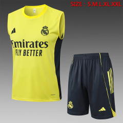 Real Madrid vest Short sleeve training kit 2025/2026 New Season Football Jersey Sports Shirt